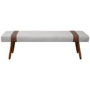 Ver imagem 3 de Puff Recamier Retangular para Sala Quarto Belt 160cm Bouclê - Sofa Store:bouclê Cinza Claro