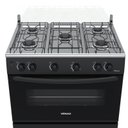 Ver imagem 2 de FOGAO 5 BOCAS VENAX PICASSO GIII PRETO FOSCO GAS GLP