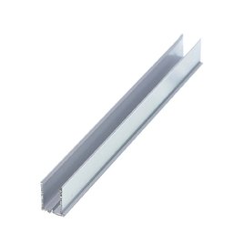 Perfil U 4mm Branco - 2,00m - 1