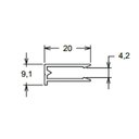 Ver imagem 2 de Perfil U 4mm Branco - 2,00m