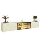 Ver imagem 1 de Aparador Nicho Sala Suspenso Luminare 215 Off White - Gelius