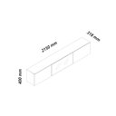 Ver imagem 5 de Aparador Nicho Sala Suspenso Luminare 215 Off White - Gelius
