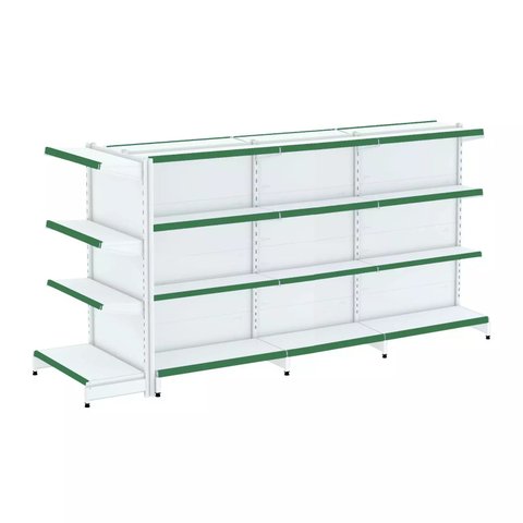 Gondola Centro 137 Fit Ate 3 Metros 1 Ponta Branco 28b Pe Verde