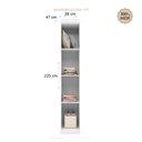 Ver imagem 2 de Armário Multiuso Guarda Roupa Roupeiro 100% MDF Eloísa 1 Porta Branco Phoenix Baby