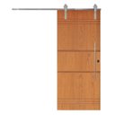 Ver imagem 2 de Porta Correr 7 Trilhos Soft Aparente Puxador Tubo 60cm 72x210cm Belíssima Rodam Abertura Esquerda Branco