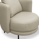Ver imagem 4 de Poltrona Decorativa Leroy Fixa Moderna em Couro