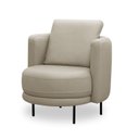 Ver imagem 6 de Poltrona Decorativa Leroy Fixa Moderna em Couro