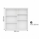 Ver imagem 3 de Armário de Banheiro 90cm 02 Portas com Espelho Ref 910 - Branco