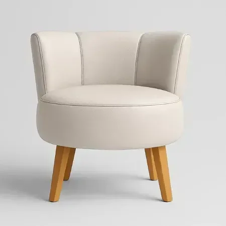 Ver imagem 2 de Poltrona Decor para Apartamento Sala Pequena Tecido Corano Base em Madeira Estrutura Reforçada