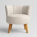 Ver imagem 2 de Poltrona Decor para Apartamento Sala Pequena Tecido Corano Base em Madeira Estrutura Reforçada