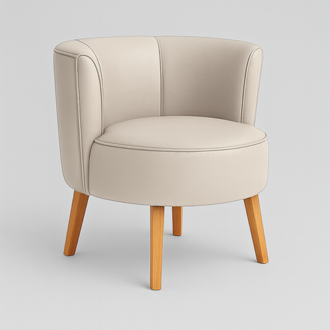 Poltrona Decor para Apartamento Sala Pequena Tecido Corano Base em Madeira Estrutura Reforçada