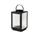 Ver imagem 1 de Lanterna Decorativa em Metal Preto e Vidro 38cm 15848 Mart