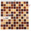 Ver imagem 5 de Pastilha de Vidro para Cozinha Mescla Marrom Terra 30x30cm