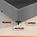 Ver imagem 6 de Cama Box Casal 1,38m com 38cm de Altura Suede Prince Cinza