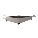 Ver imagem 4 de Cama Box Casal 1,38m com 38cm de Altura Suede Prince Cinza