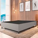 Ver imagem 1 de Cama Box Casal 1,38m com 38cm de Altura Suede Prince Cinza