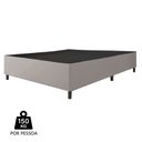Ver imagem 5 de Cama Box Casal 1,38m com 38cm de Altura Suede Prince Cinza