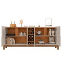 Ver imagem 3 de Buffet Aparador Sala de Jantar 190cm Nay C14 Off White/cedro - Mpozenato