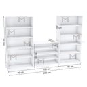 Ver imagem 2 de KIT CLOSET QUARTO ARMÁRIOS DE PRATELEIRAS M485.B (CASA, LOJA) MUNDI MOVEIS