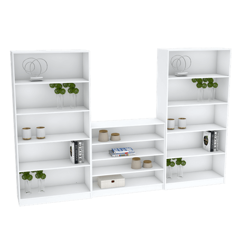 KIT CLOSET QUARTO ARMÁRIOS DE PRATELEIRAS M485.B (CASA, LOJA) MUNDI MOVEIS