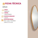 Ver imagem 5 de Espelho Decorativo Orgânico Aura 37x91cm Moderna Mobília
