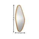 Ver imagem 3 de Espelho Decorativo Orgânico Aura 37x91cm Moderna Mobília