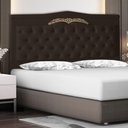 Ver imagem 2 de Cabeceira de Cama Box Helena Queen 160 Cm Capitonê Retro Botão Encapados Suede Marrom Eli Móveis