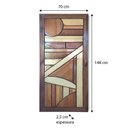 Ver imagem 2 de Quadro Painel a Lógica do Caos Madeira Nobre em Alto Relevo Artesanal