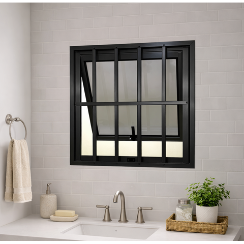 Vitro Maxim Ar com Grade Preto 80x80 Linha 25 Jade
