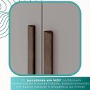 Ver imagem 4 de Guarda-roupa Casal 100% Mdf 6 Portas 4 Gavetas Grécia - Mais Móveis Cor New Canion/off-white