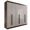 Guarda-roupa Casal 100% Mdf 6 Portas 4 Gavetas Grécia - Mais Móveis Cor New Canion/off-white - 1