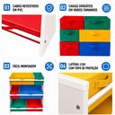 Ver imagem 7 de Baú Organizador Brinquedos Compacto Médio Colorido