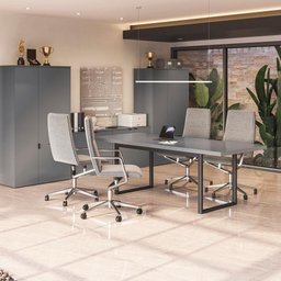 Mesa de Reunião Kappesberg Office Platinum 220cm - 2