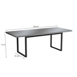 Mesa de Reunião Kappesberg Office Platinum 220cm - 3