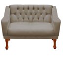 Ver imagem 1 de Namoradeira Decorativa Recepção Grecia Dritex Suede Cappuccino