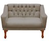Namoradeira Decorativa Recepção Grecia Dritex Suede Cappuccino - 1