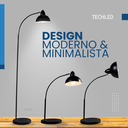 Ver imagem 4 de Luminaria de Piso Curva Abajur de Chão Pedestal Coluna Luminaria Chão Techled