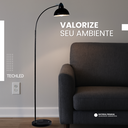 Ver imagem 3 de Luminaria de Piso Curva Abajur de Chão Pedestal Coluna Luminaria Chão Techled