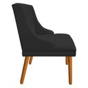 Ver imagem 3 de Kit 6 Cadeiras de Jantar Suede Pés Palito Preto