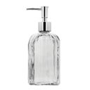 Ver imagem 1 de Saboneteira Porta Sabonete Líquido Vidro Clear Prime Listras 500ml - Tuut