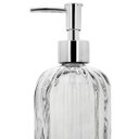 Ver imagem 3 de Saboneteira Porta Sabonete Líquido Vidro Clear Prime Listras 500ml - Tuut