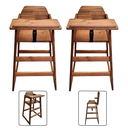 Ver imagem 1 de Cadeira Refeição com Bandeja Pinus 2 Un Cor:imbuia