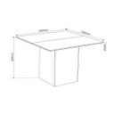 Ver imagem 3 de Conjunto Sala de Jantar Mesa Tampo de Vidro e 8 Cadeiras Catarina Espresso Móveis