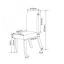 Ver imagem 5 de Conjunto Sala de Jantar Mesa Tampo de Vidro e 8 Cadeiras Catarina Espresso Móveis