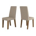 Ver imagem 4 de Conjunto Sala de Jantar Mesa Tampo de Vidro e 8 Cadeiras Catarina Espresso Móveis