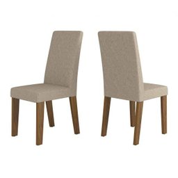 Conjunto Sala de Jantar Mesa Tampo de Vidro e 8 Cadeiras Catarina Espresso Móveis - 4 Conjunto Sala de Jantar Mesa Tampo de Vidro e 8 Cadeiras Catarina Espresso Móveis - 4