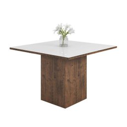 Conjunto Sala de Jantar Mesa Tampo de Vidro e 8 Cadeiras Catarina Espresso Móveis - 2 Conjunto Sala de Jantar Mesa Tampo de Vidro e 8 Cadeiras Catarina Espresso Móveis - 2