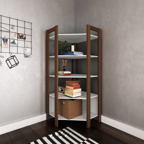 Estante de Livros 71cmx166cm Canto Multiuso