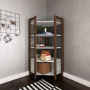 Ver imagem 1 de Estante de Livros 71CMX166CM Canto Multiuso Branco