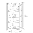Ver imagem 6 de Estante de Livros 71CMX166CM Canto Multiuso Preto